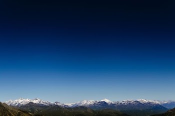 aerial photo of snow covered mountain