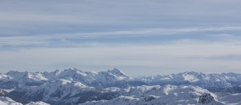 Aerial Photo Of Snowy Mountain Range