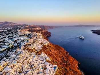 Aerial Photo of White Buildings Near a Bay 