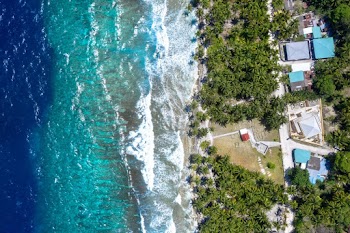 Aerial Photograph of Seashore
