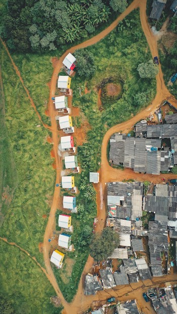 Aerial Photography of a Village