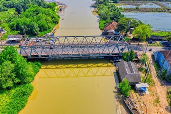 Aerial Photography of Black Bridge