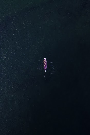 Aerial Photography of Boat on Sea