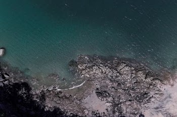 aerial photography of body of water