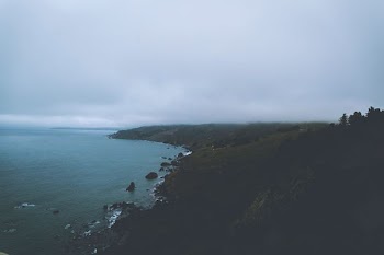 aerial photography of body of water