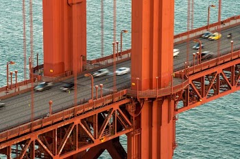 aerial photography of bridge