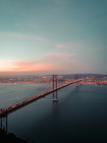 Aerial Photography of Brown Bridge