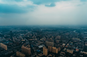 Aerial Photography of Brown City Buildings