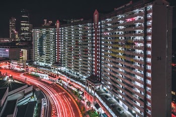 aerial photography of building
