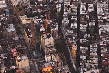 aerial photography of buildings
