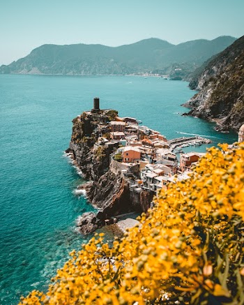 Aerial Photography of Cinque Terre in Greece
