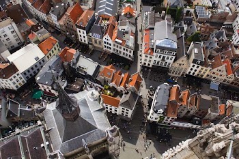 aerial photography of city