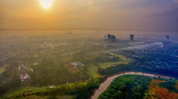 Aerial Photography of City During Golden Hour