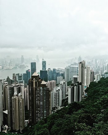 Aerial Photography of City Escape during Cloudy Day View