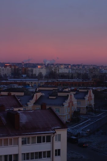 Aerial Photography of City Houses during Sunset · Free Stock Photo