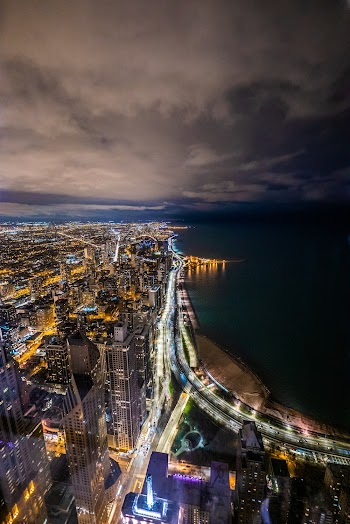 Aerial Photography of City Near Sea