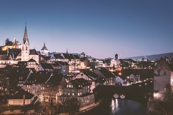 Aerial Photography of City With River