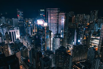 Aerial Photography of Cityscape during Night