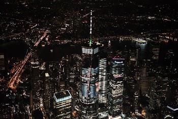aerial photography of cityscape during night time
