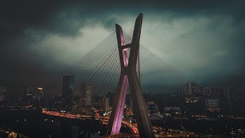 Aerial Photography Of Concrete Bridge