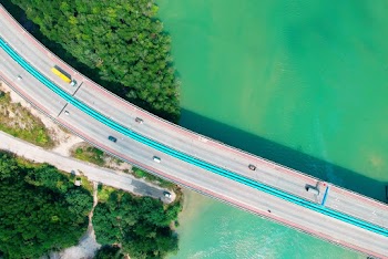 Aerial Photography of Concrete Road