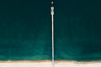 Aerial Photography of Dock