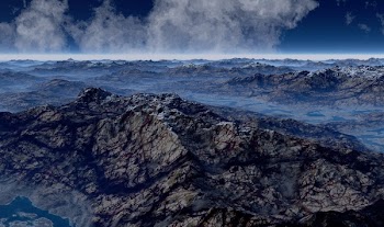 Aerial Photography of Gray Rock Formation