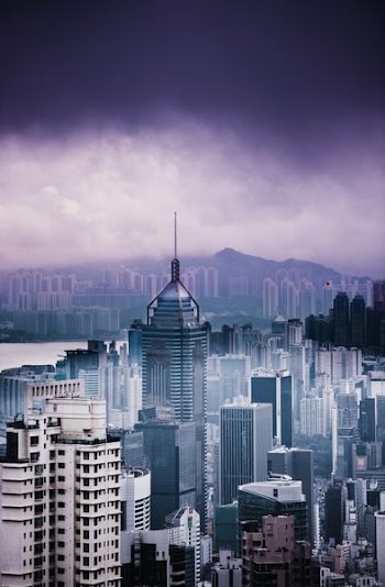 aerial photography of high rise buildings