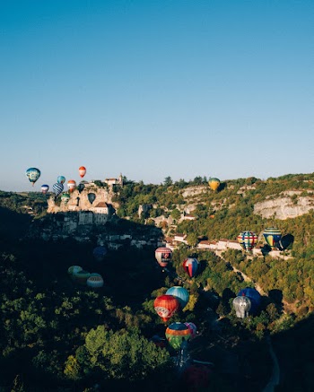 Aerial Photography of Hot-Air Balloons