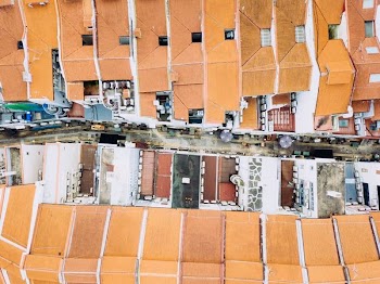 aerial photography of houses