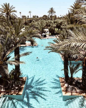 Aerial Photography of In-ground Swimming Pool