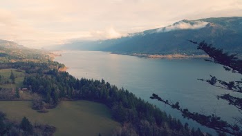 Aerial Photography of Lake Scenery