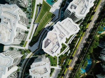 aerial photography of land with high rise buildings
