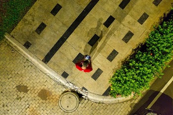 Aerial Photography Of Man Standing 
