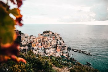aerial photography of Manarola, Italy