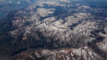 aerial photography of mountain