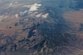 aerial photography of mountain
