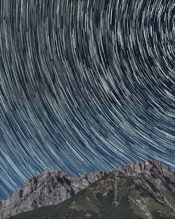 aerial photography of mountain