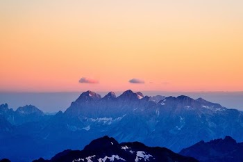 aerial photography of mountain