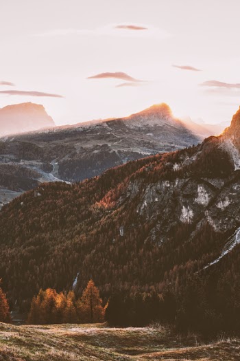 Aerial Photography of Mountain