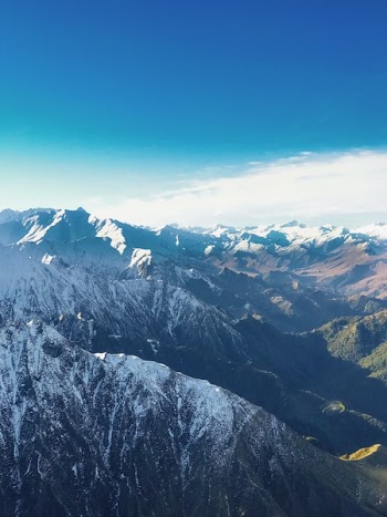 Aerial Photography Of Mountain Covered With Snow