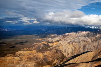 Aerial Photography of Mountain Range