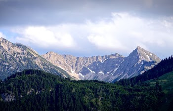 Aerial Photography of Mountain Range