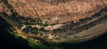 aerial photography of mountains and trees
