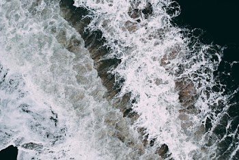 Aerial Photography of Ocean Splash