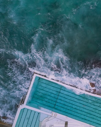 Aerial Photography of Ocean Waves