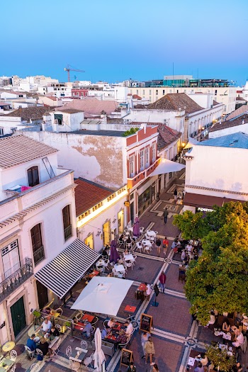 Aerial Photography of People on the Street