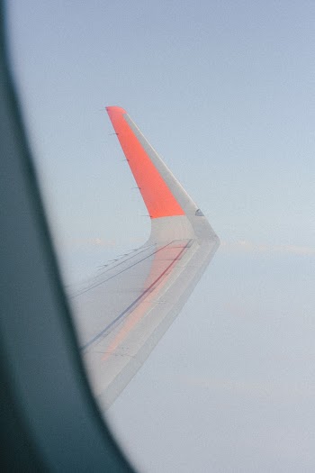 Aerial Photography of Plane Wings