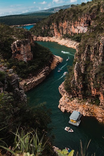 Aerial Photography of River