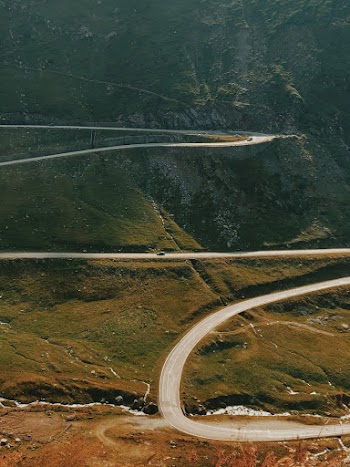 Aerial Photography Of Road